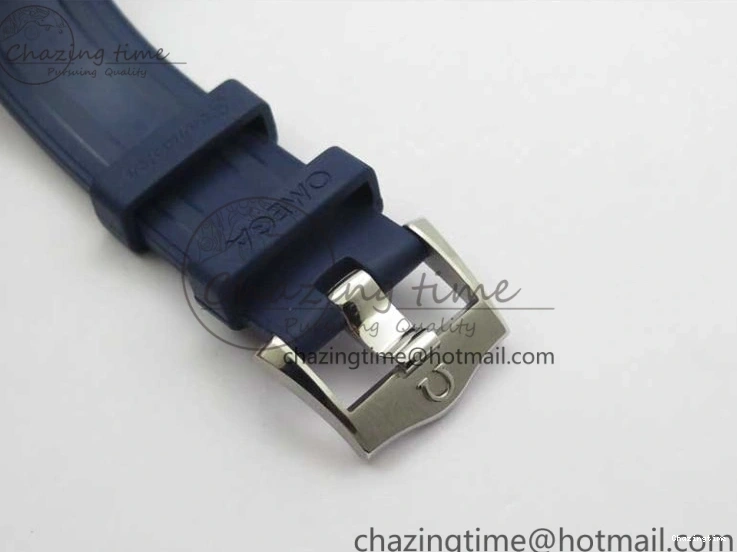 0321 Refined 2018 Seamaster Diver 300M SS YG VSF 1:1 Best Edition YG Bezel Blue Dial on Blue Rubber Strap A 7898